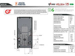Hidroestufa de Pellets - TJ CALEFACION VELIKA, 15 kW , Negro